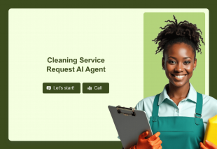 Cleaning Service Request AI Agent Template Thumbnail